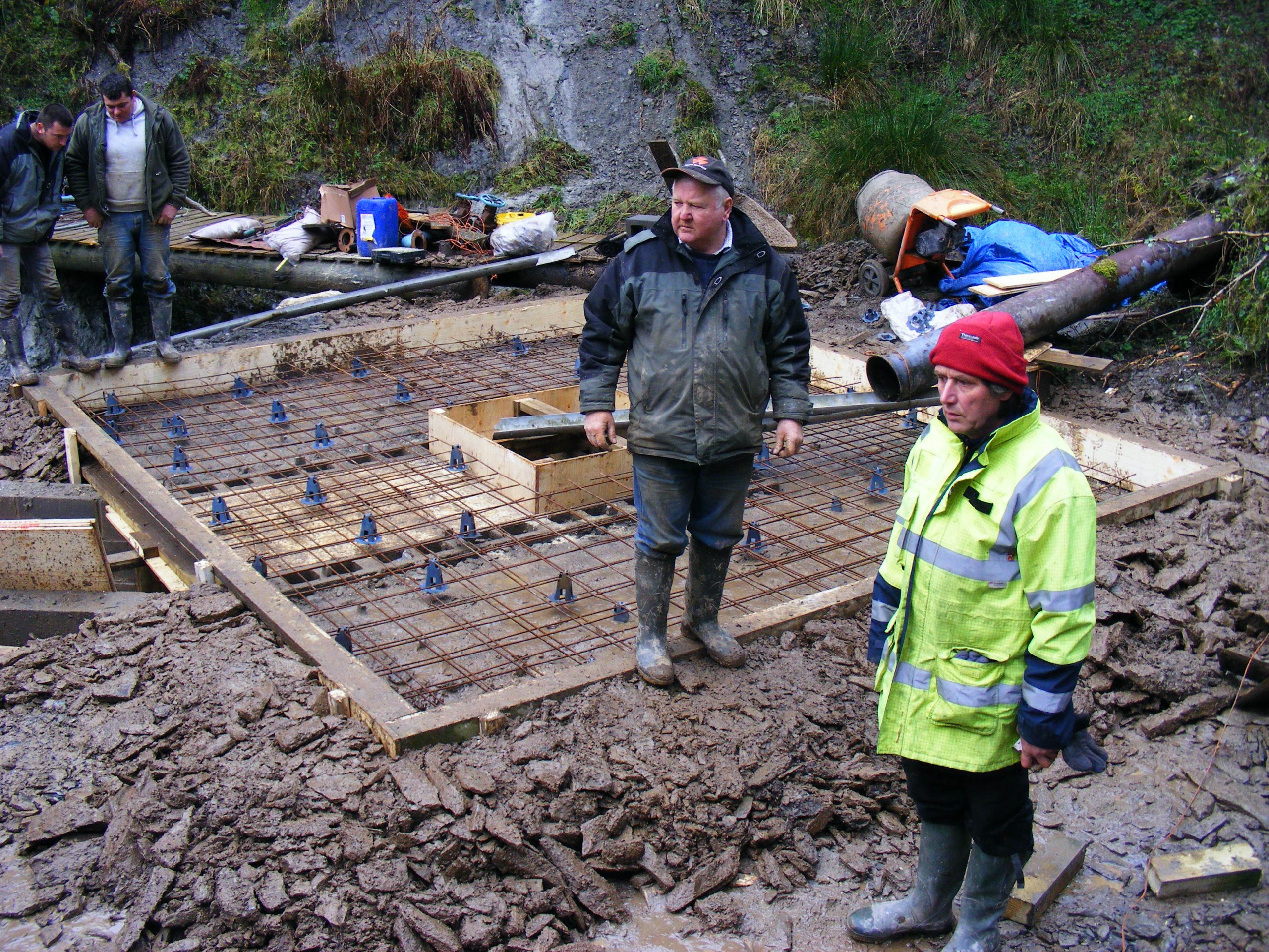 Preparing foundation for new turbine house